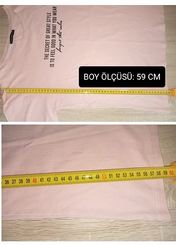 Pembe Slogan Baskılı Kadın T-shirt - Görsel 18
