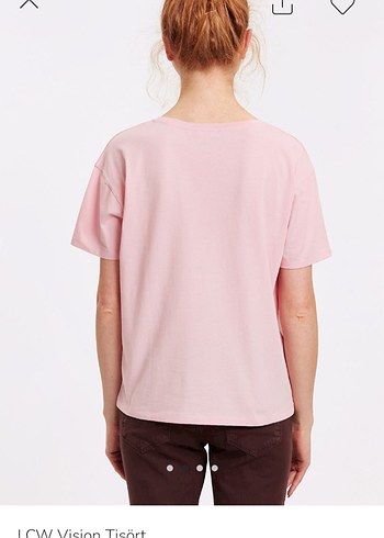 Pembe Slogan Baskılı Kadın T-shirt - Görsel 2