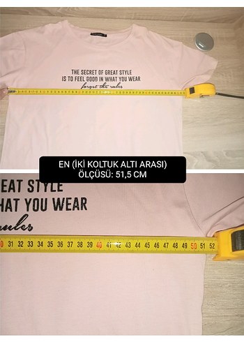 Pembe Slogan Baskılı Kadın T-shirt - Görsel 19