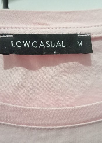 Pembe Slogan Baskılı Kadın T-shirt - Görsel 13