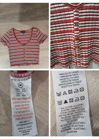 Düğmeli Crop Top - Görsel 6