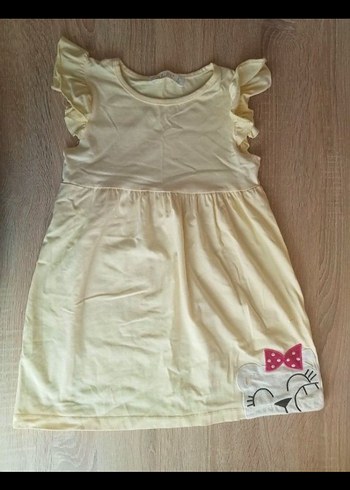 SARI ELBİSE KIZ ÇOCUK - Görsel 4