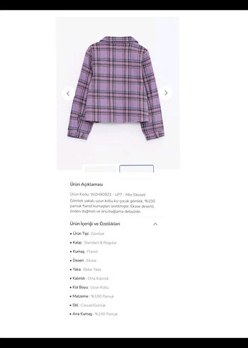 EKOSELİ GÖMLEK KIZ ÇOCUK - Görsel 2