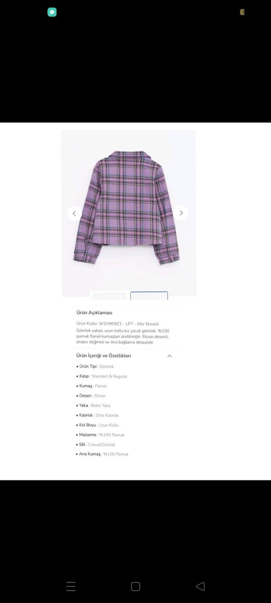 EKOSELİ GÖMLEK KIZ ÇOCUK - Görsel 2