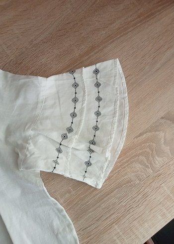 Püsküllü Nakışlı Bohem Kadın Bluz - Görsel 5