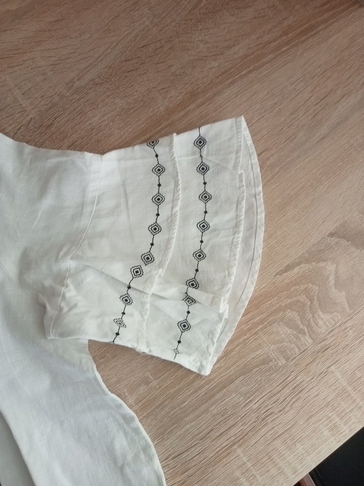 Püsküllü Nakışlı Bohem Kadın Bluz - Görsel 5