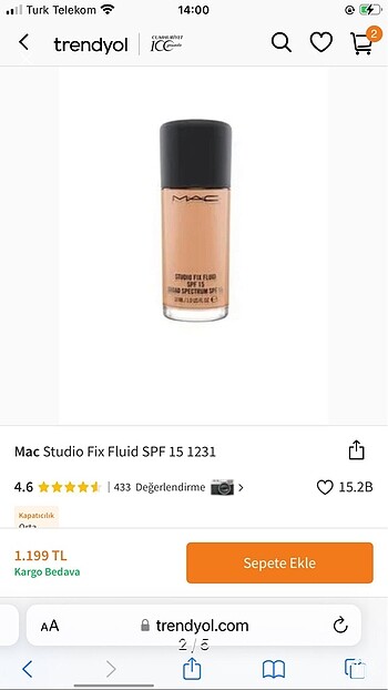 MAC Mac spf15 0 üründür hiç kullanılmadı satış fiyatı 1200? 850? ye 