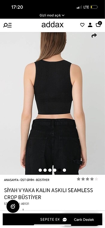 Zara Addax büstiyer