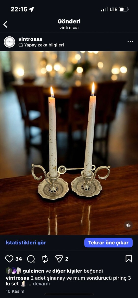 Pirinç Şamdan şinanay - Görsel 2