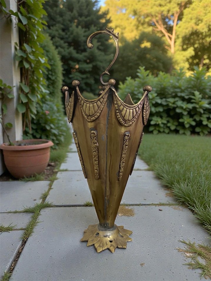 Antika minyatür şemsiyelik aksesuar 30 cm boy - Görsel 2