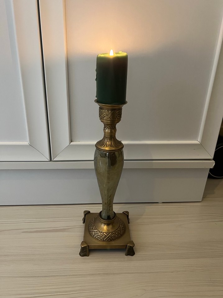 Kervan mobilya pirinç şamdan - Görsel 3