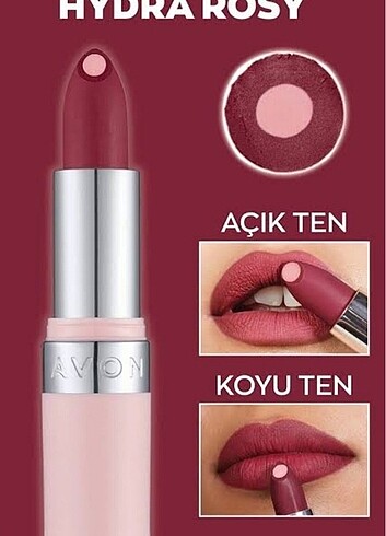 Avon Hydra Rosy Hydramatic Işıltılı Ruj