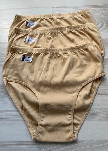 Bej Kadın Midi Külot 3'lü Paket