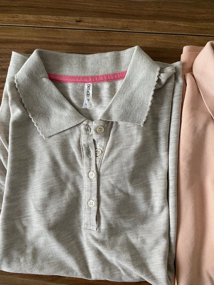 Erkek Gri Pamuklu Kısa Kollu Polo Tişört - Görsel 2