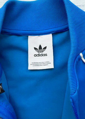 m Beden mavi Renk Mavi Adidas Fermuarlı Spor Ceket