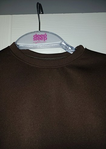 8 Yaş Beden kahverengi Kız Sweatshirt ve İspanyol paça pantolon Takımı