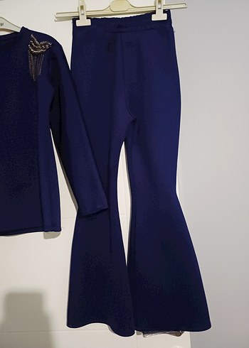 Püsküllü kız cocuk ikili takım - Görsel 5