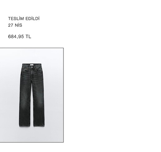 44 Beden siyah Renk Zara Jean