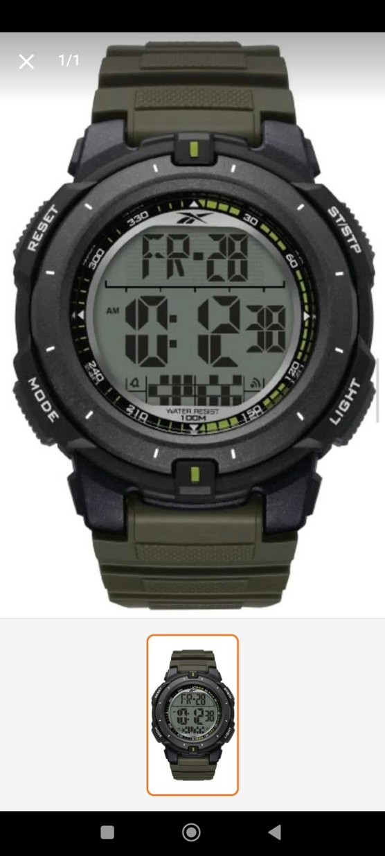 Reebok Siyah Dijital Erkek Saat - Görsel 2