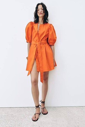 Zara poplin elbise