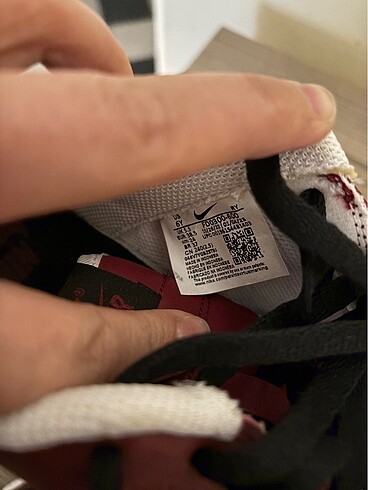 38,5 Beden bordo Renk Nike air 