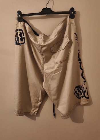 Baskılı Bej Midi Erkek Mayo Şort - Görsel 2