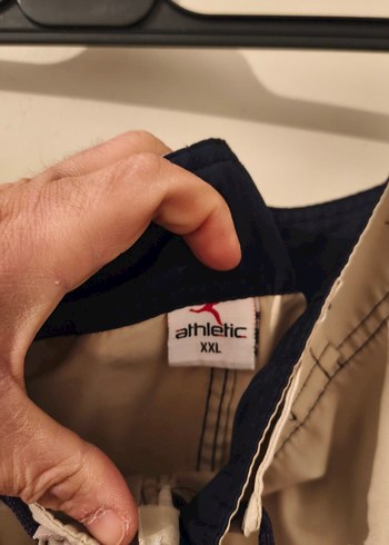 Baskılı Bej Midi Erkek Mayo Şort - Görsel 3