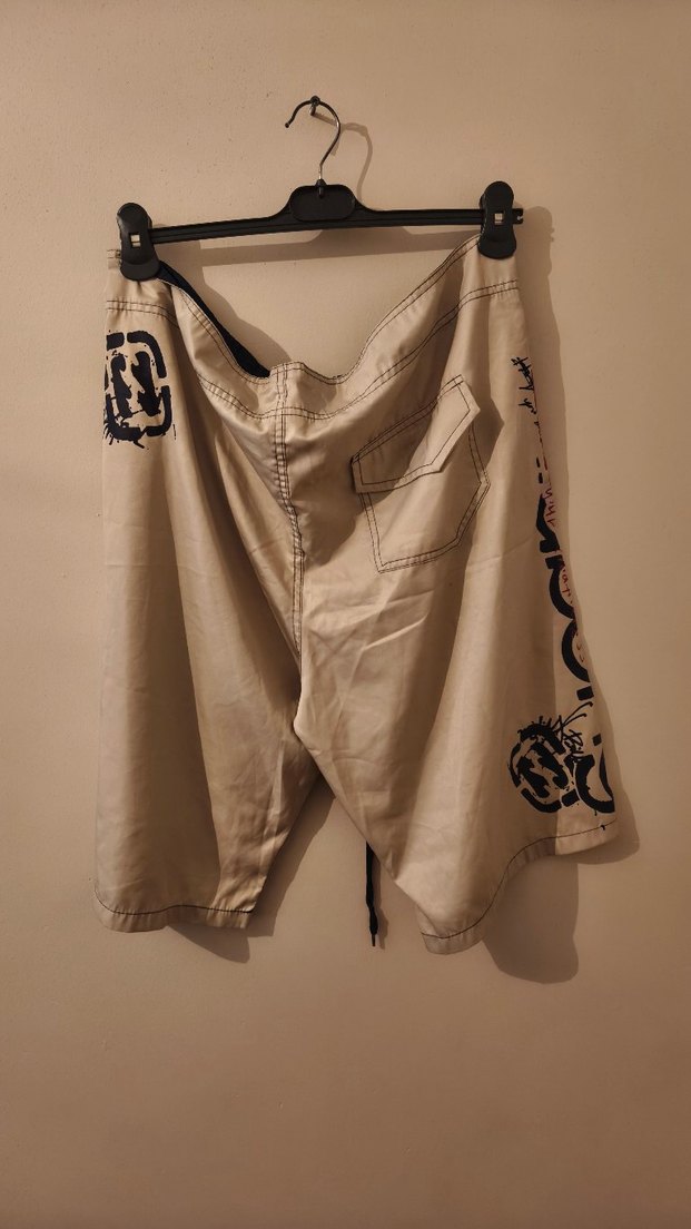 Baskılı Bej Midi Erkek Mayo Şort - Görsel 2