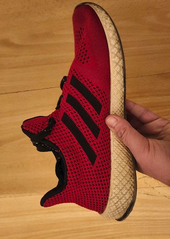 Koyu Kırmızı Erkek Spor Ayakkabı Bağcıkları - Görsel 2