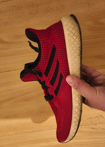 Koyu Kırmızı Erkek Spor Ayakkabı Bağcıkları - Görsel 3