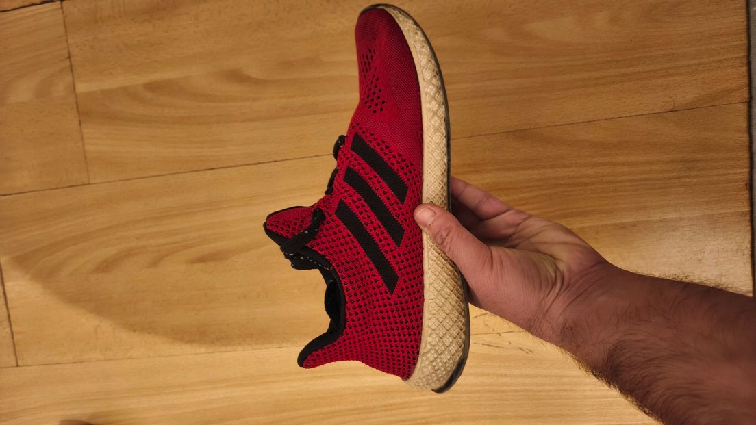 Koyu Kırmızı Erkek Spor Ayakkabı Bağcıkları - Görsel 2