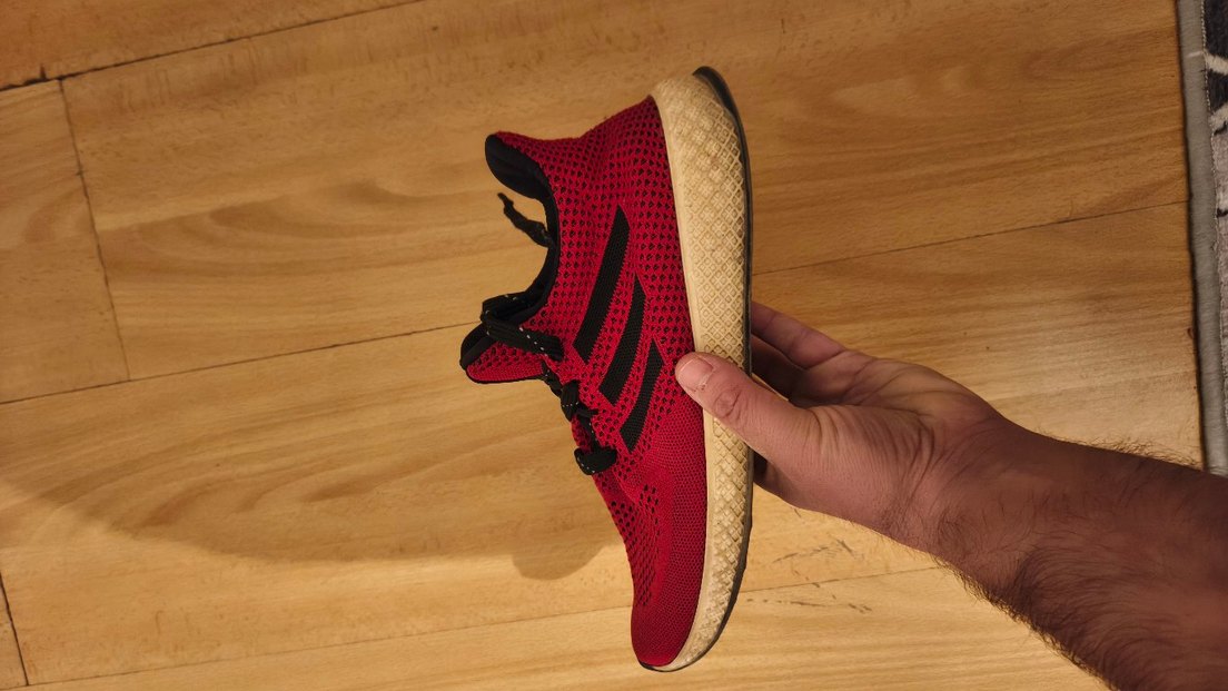 Koyu Kırmızı Erkek Spor Ayakkabı Bağcıkları - Görsel 3