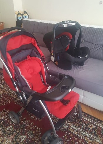 Kraft Kırmızı Bebek Arabası - Görsel 2