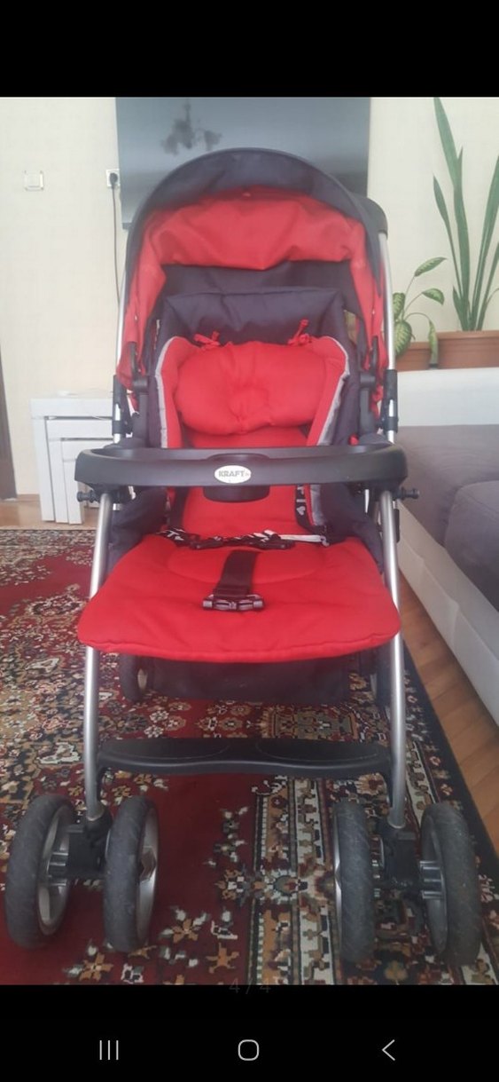 Kraft Kırmızı Bebek Arabası - Görsel 4
