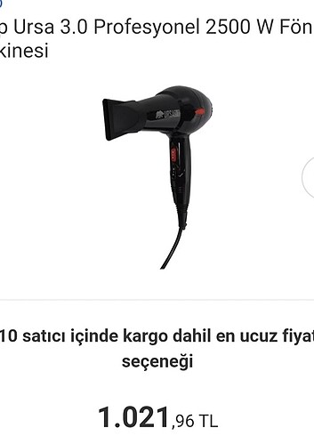 Ursa 3.0 fön makinası 