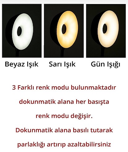  Beden Mandallı Masa Lambası