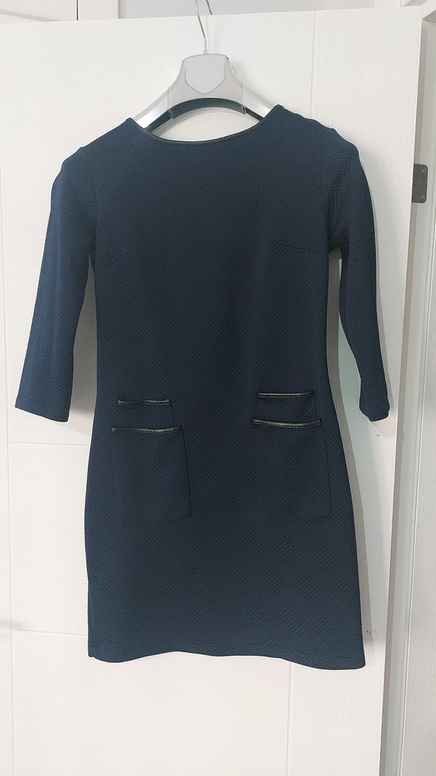 V Yaka Kemerli Bohem Midi Elbise - Görsel 5