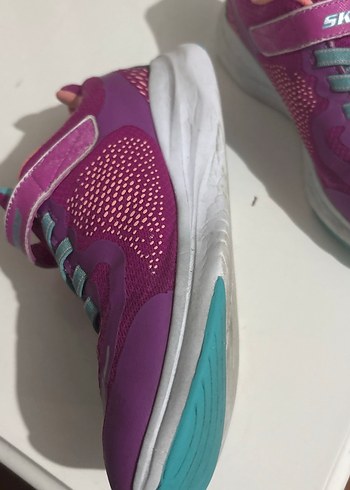 Kız Çocuk Mor Spor Ayakkabı Velcro Bağcıklı - Görsel 4