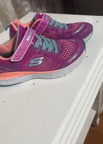 Kız Çocuk Mor Spor Ayakkabı Velcro Bağcıklı - Görsel 2