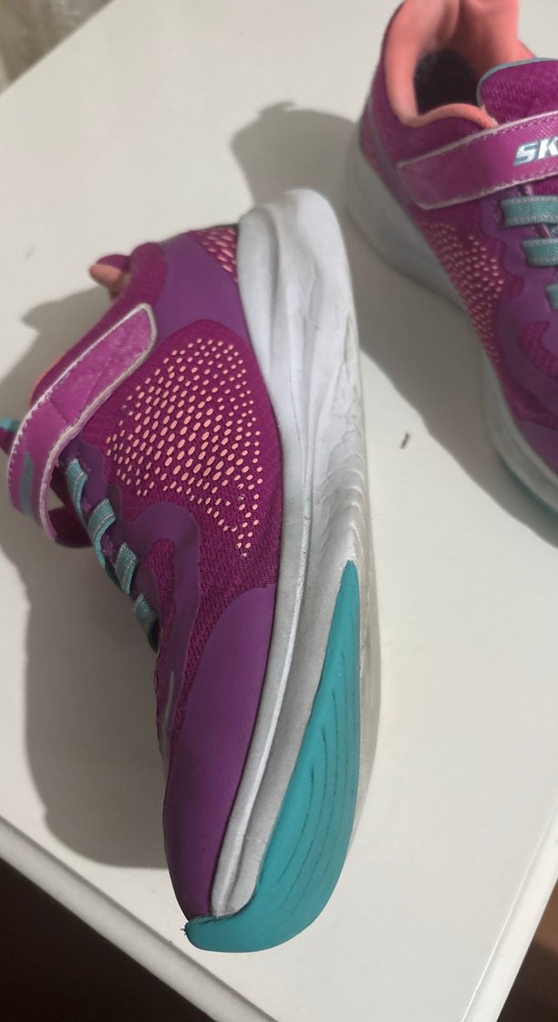 Kız Çocuk Mor Spor Ayakkabı Velcro Bağcıklı - Görsel 4