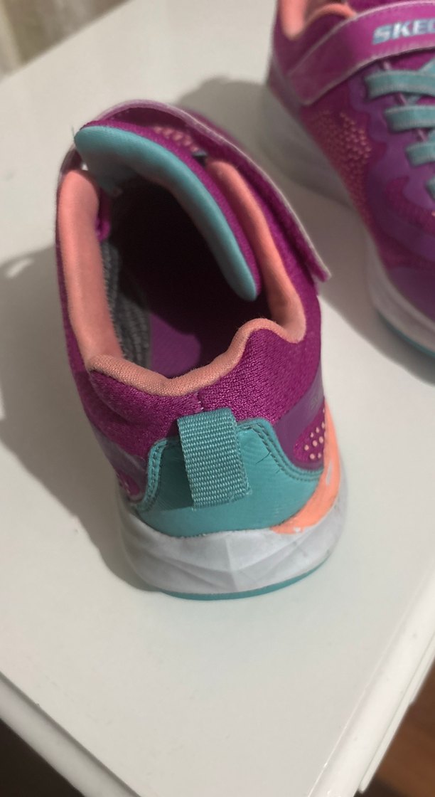 Kız Çocuk Mor Spor Ayakkabı Velcro Bağcıklı - Görsel 5