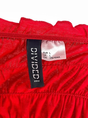 l Beden kırmızı Renk H&M Mini Üst %70 İndirimli.