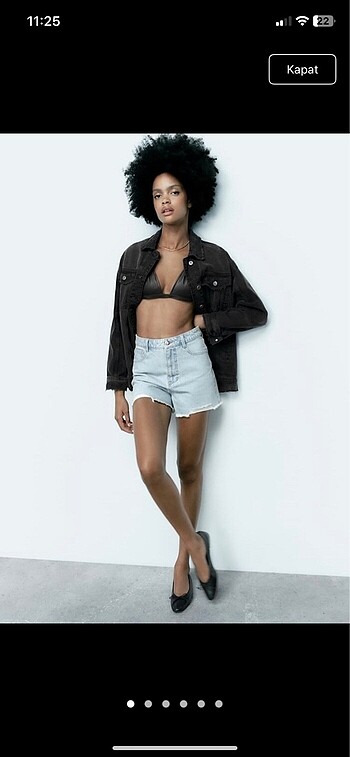 Zara denim şort