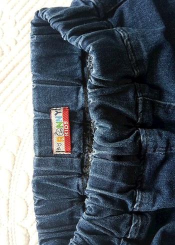 s Beden Kadın Mavi Bol Kesim Denim Pantolon