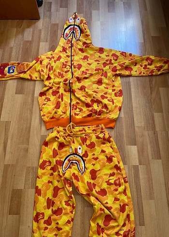 Diğer Renkli Kapüşonlu çocuk bape takım