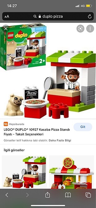 Lego duplo pizza