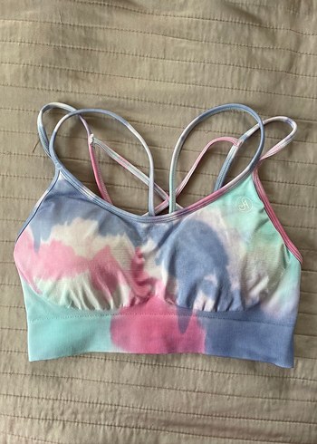 Pastel Renkli Tie-Dye Spor Sütyeni