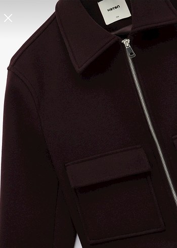 Koton Bordo ceket - Görsel 3