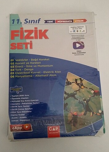  11. Sınıf Çap Yayınları Fizik Seti
