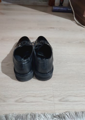 Pierre Cardin Erkek Siyah Parlak Klasik Bağcıklı Ayakkabı